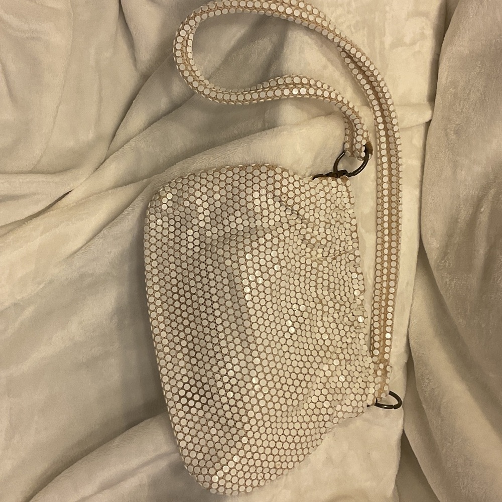 Vintage llumured Elegant Cream sequins Women's Bag